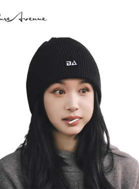 Bure Avenue针织帽毛线帽男保暖女帽王子文大头围同款网红冷帽子