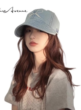 【正品现货】Bure Avenue夏遮阳牛仔渔夫帽子大帽檐防晒鸭舌帽女