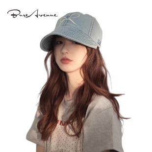 【正品现货】Bure Avenue夏遮阳牛仔渔夫帽子大帽檐防晒鸭舌帽女
