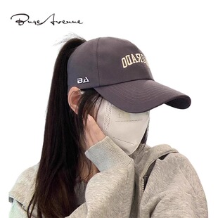 【官方正品】Bure Avenue春夏季半空顶棒球帽子扎马尾遮阳帽女潮