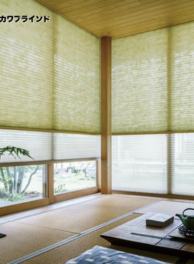 日本立川进口百折帘日式和纸客厅书房和风榻榻米日夜风琴窗帘定制