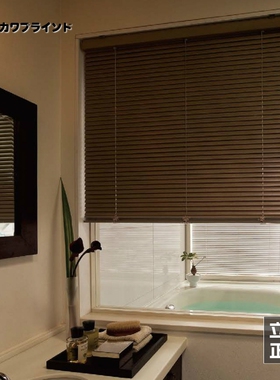 日本立川TACHIKAWA进口 防水百叶帘免打孔安装标准色时尚日式窗帘