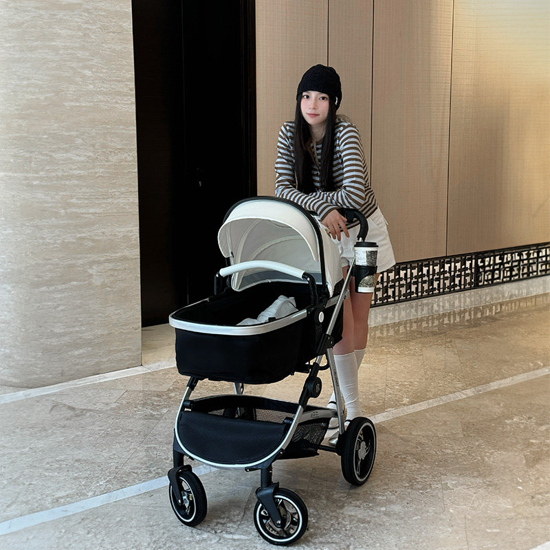 newber纽贝尔灵转婴儿车可坐躺轻便折叠高景观双向手推车新生儿
