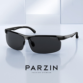 帕森偏光太阳镜男开车驾驶骑行跑步遮阳防紫外线半框墨镜男PZ8183