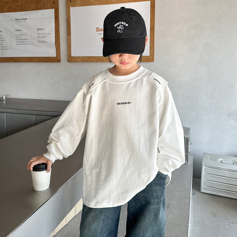 男童长袖t恤春秋款2025新款