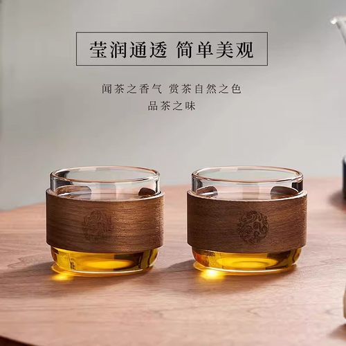 玻璃小茶杯套装家用功夫茶杯2025新款隔热防烫品茗杯喝茶小杯子
