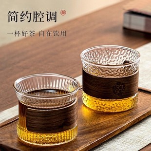主人杯2025新款玻璃茶杯防烫茶杯高端泡茶单杯专用小茶杯功夫茶具