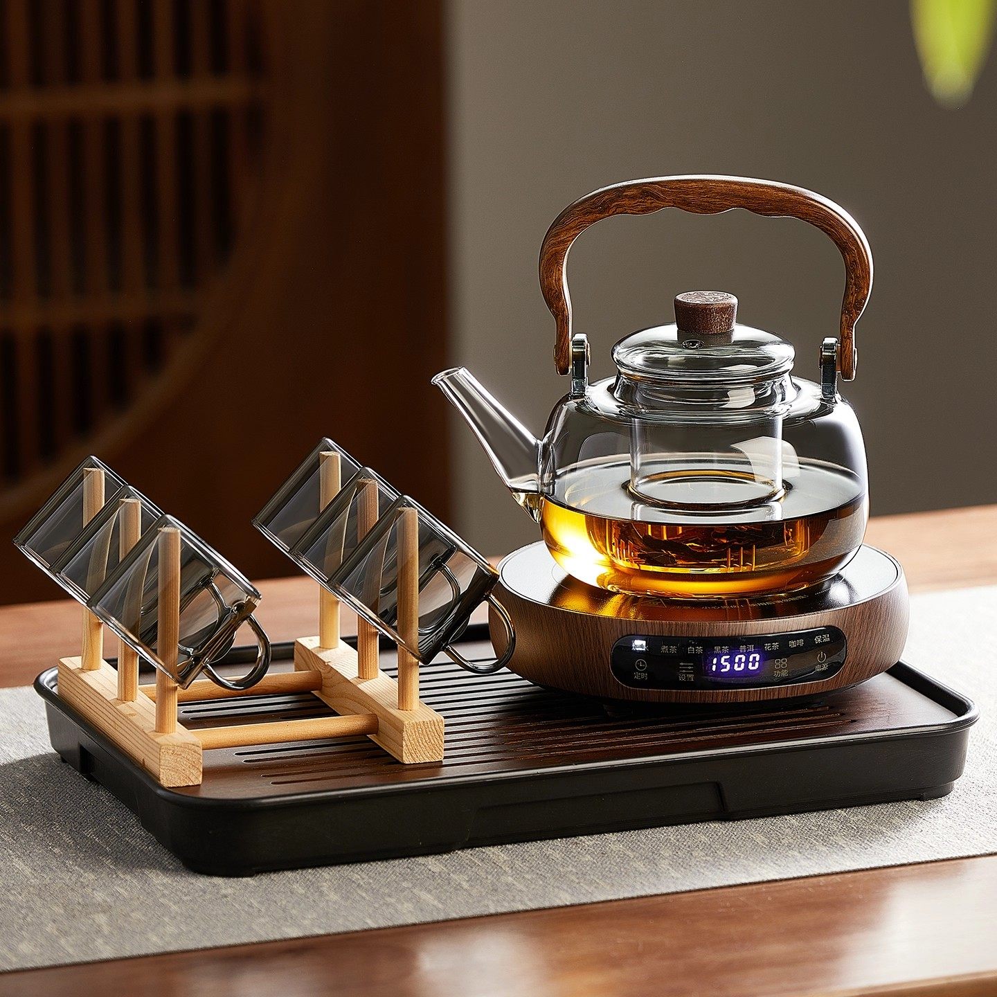 2026新款电陶炉玻璃煮茶壶整套茶具套装家用大容量耐热煮茶器,餐饮具,茶壶,淘宝优惠券,粉丝福利购,淘宝优惠卷