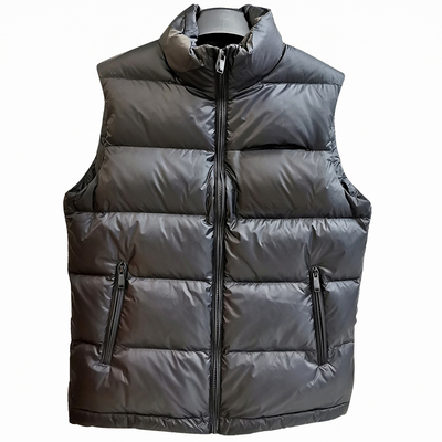 宏大多功能羽绒马甲 90白鸭绒保安工作服冬季加厚保暖背心坎肩