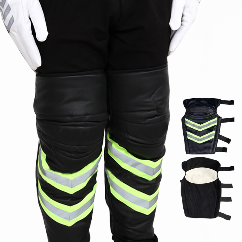 冬季反光棉护膝电动骑行摩托车护膝护腿挡风防寒加厚保暖护具