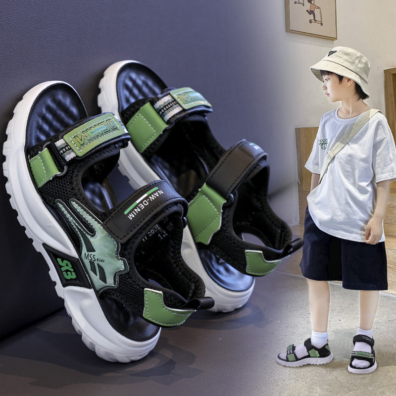 月销1万优质儿童凉鞋百搭童鞋图片