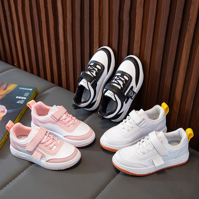 女童小白鞋2023新款透气少女休闲鞋学生运动鞋女孩软底跑步鞋板鞋