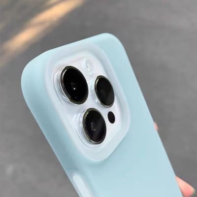 耐脏奶蓝液态硅胶vivoS30适用S50Promini手机壳s20s19果冻感s18半透明s17磨砂x200Promini软x100s防摔X300Pro