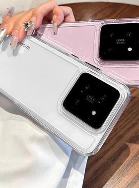 高级感透明亚克力红米K70K60至尊版适用K80太空壳小米17Pro手机壳15/14硬壳13/12硅胶K50新款K40s简约note14