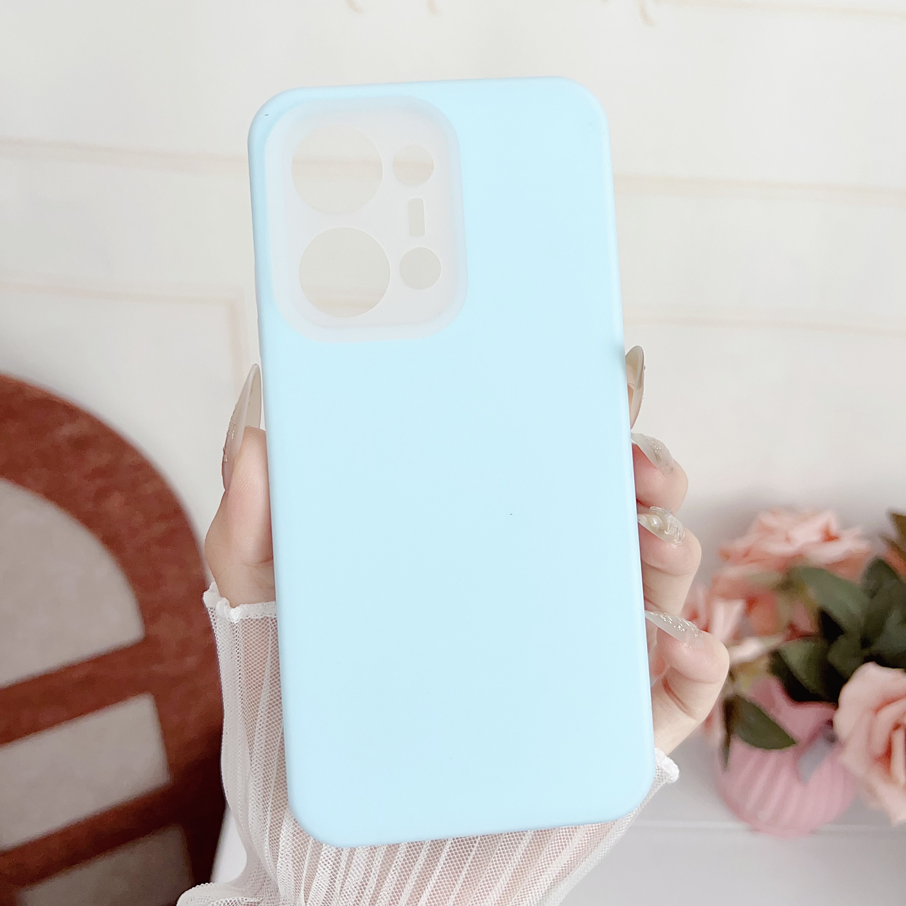 新款奶蓝色适用于OPPOReno13Pro手机壳全包镜头reno13果冻耐脏液态硅胶FindX8pro软肤感荣耀magic6/7Pro防摔