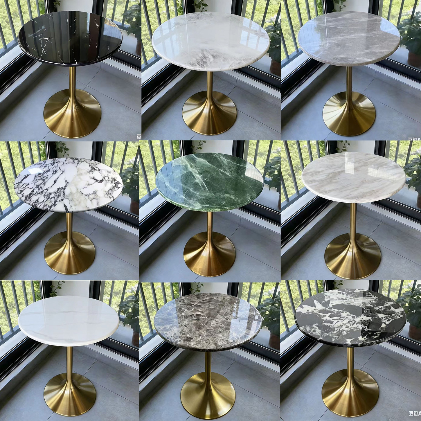 大理石小圆桌奶茶甜品店洽谈民宿咖啡西餐厅轻奢休闲清吧酒店商用,住宅家具,大理石餐桌,淘宝优惠券,粉丝福利购,淘宝优惠卷