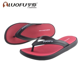 罗敷LUOFU夏季 简约百搭男人字拖防滑轻便舒适户外沙滩夹脚凉拖鞋