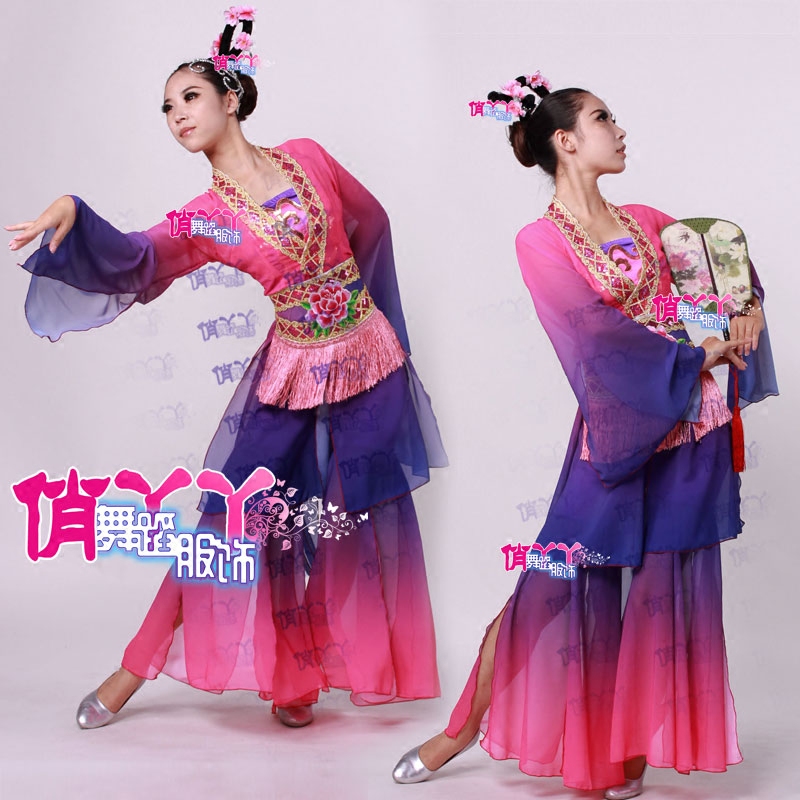 丽人行古典舞台民族风演出服