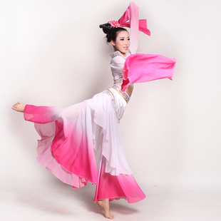 2024新款玉人舞古典舞蹈服装/舞台表演出服 女采薇水袖 cosplay