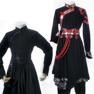 奔腾蒙古舞蹈服装男装表演服舞台演出摆裙民族风男荷花奖走敖特尔