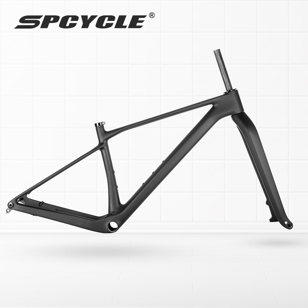 Spcycle碳纤维山地车架EPS成型全内走线29英寸硬尾山马车架前叉