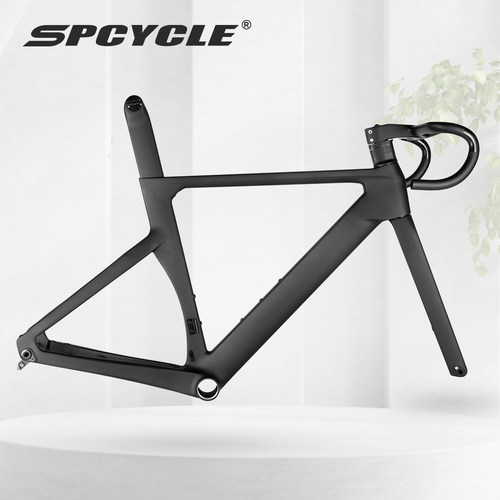 Spcycle碟刹T1000碳纤维公路车架全内走线轻量化破风气动车架