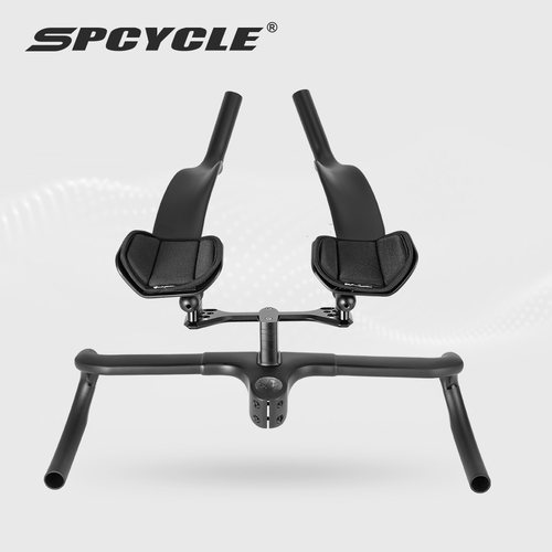Spcycle碳纤维公路瓜车一体把全内走线气动车把含可调角度休息把