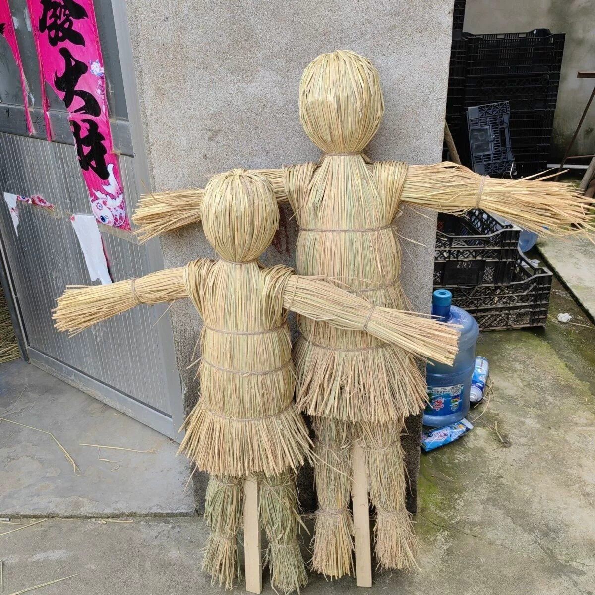 稻草人工艺品手工DIY道具