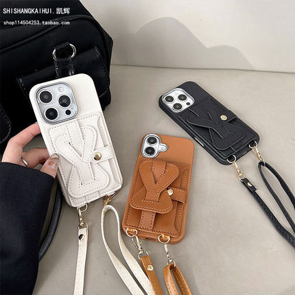 简约爱心腕带零钱卡包适用小米15/14pro手机壳13T背带12s/11Ultra斜挎绳civi3红米note13/9/12Turbo女k80/k70