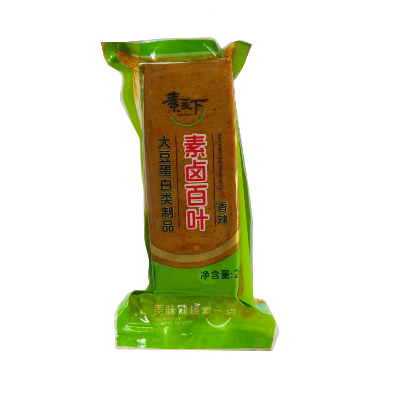 素天下素卤百叶香辣味单层彩袋版千叶豆腐千页豆腐干干货豆干炒菜
