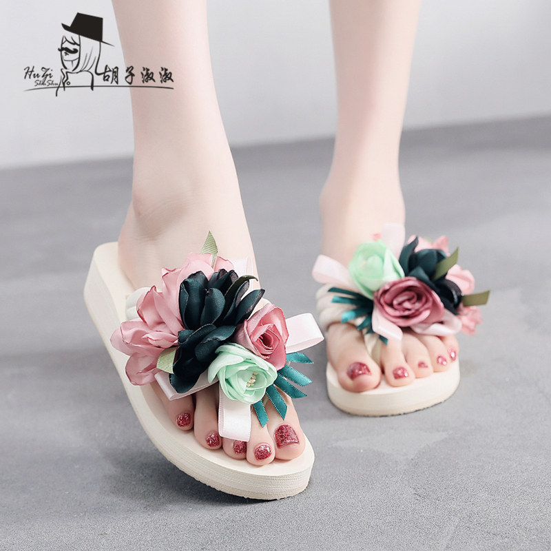 fashion slipper Exorcism With slope 2021 new pattern Sweet fireworks display on vacation flip flops Seaside Pinch sandalsin the Women's Shoes, slipper, flip flops category - from Buy2taobao.com to provide professional Taobao agent buy service