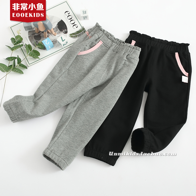 休闲运动裤中腰宽松童装