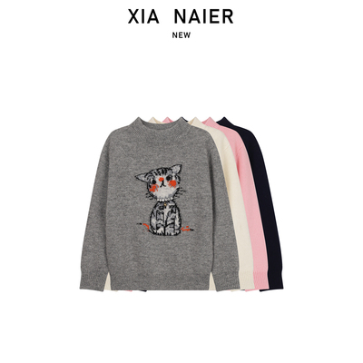 【100%初剪羊毛】MP9007猫咪铃铛小童毛衣11.27