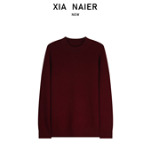 100%全羊毛 380克 25秋冬男装 圆领针织衫 601C30