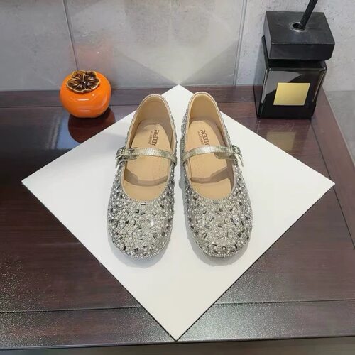 瑞迪蓝图新款真皮女鞋平底单鞋舒适百搭时尚休闲水钻玛丽珍鞋