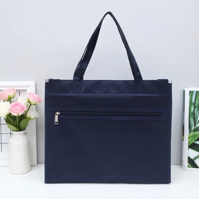 装烟礼品文件袋包男女公文包会议资料袋拉链新款手提定制印字logo