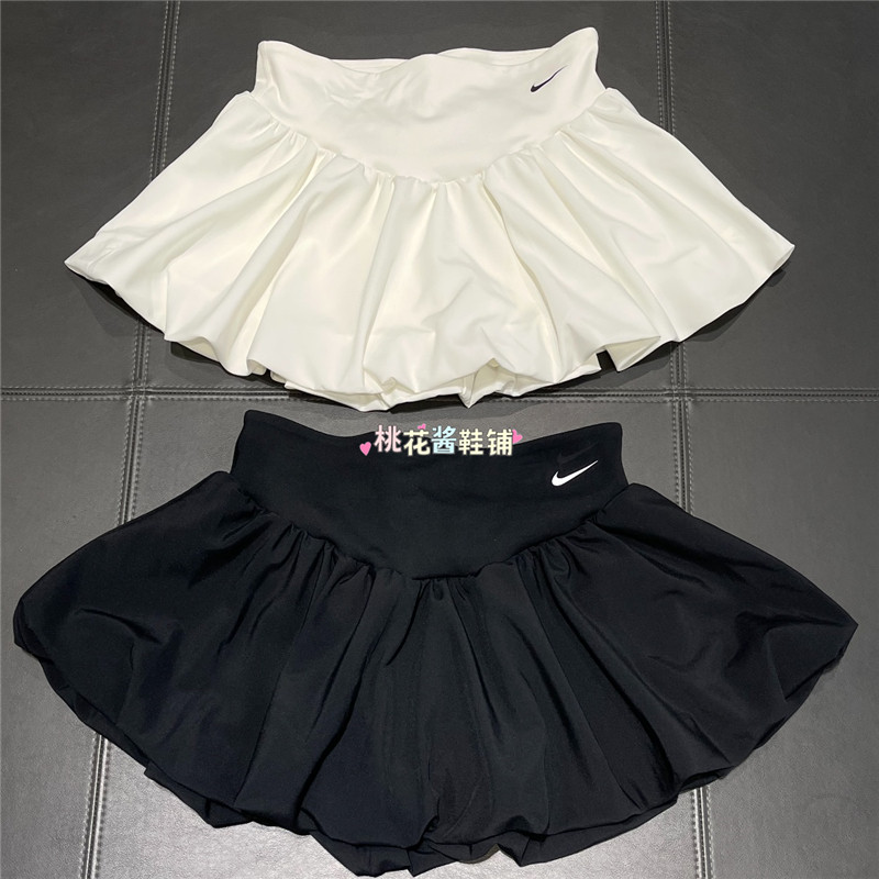 Nike耐克26年夏季女款运动休闲芭蕾风泡泡裙裤半身短裙IU1418-010