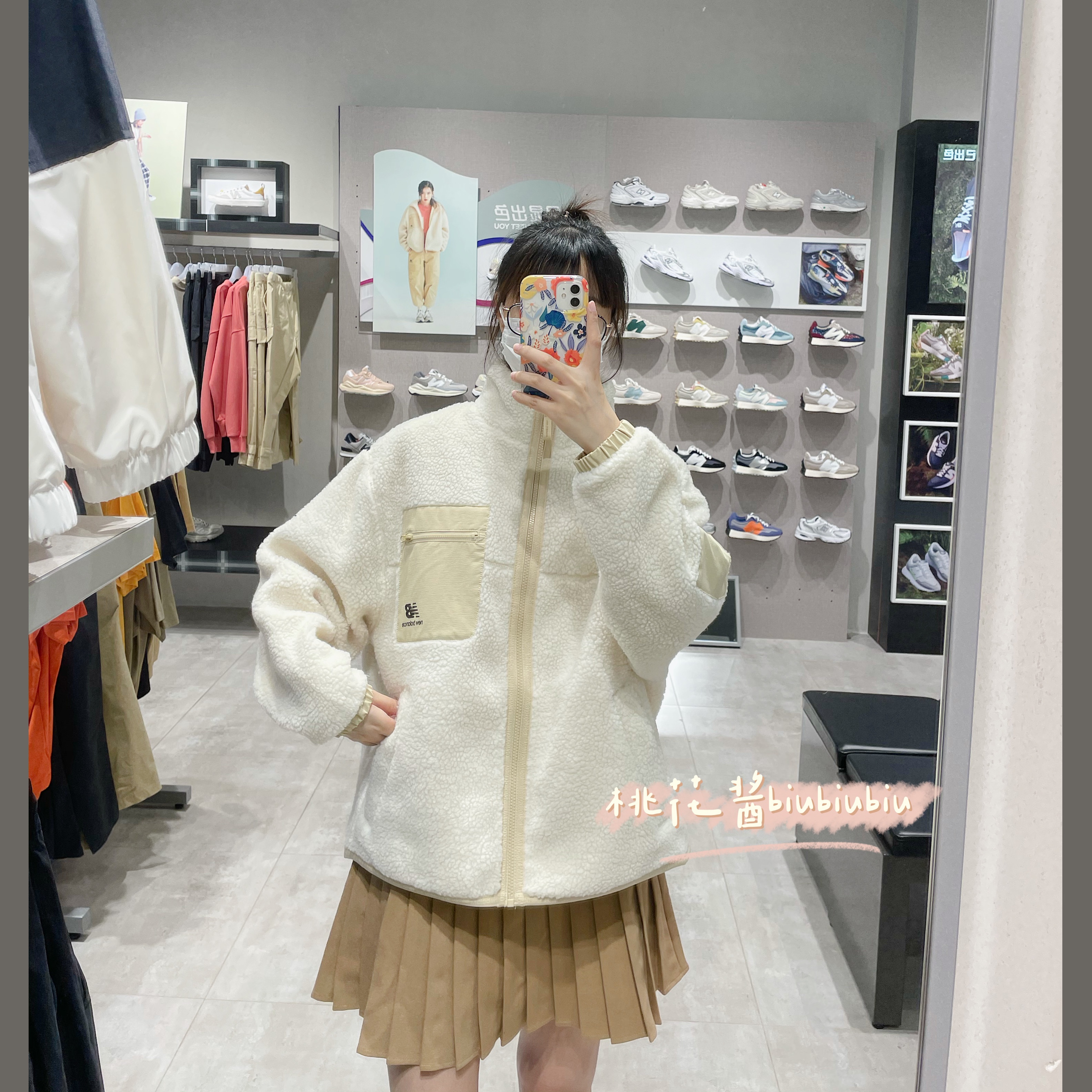 NBIU同款男女保暖羊羔绒毛外套