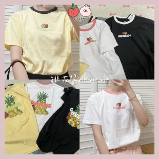 A02 匡威converse女款 A01 T恤10022854 A03 水果菠萝凤梨印花短袖