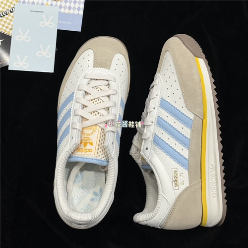 Adidas三叶草26年男女SL 72 RS经典百搭蓝白色运动休闲鞋KJ1671
