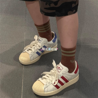Adidas三叶草26年夏季男女SUPERSTAR贝壳头运动板鞋KZ6732 KZ6733