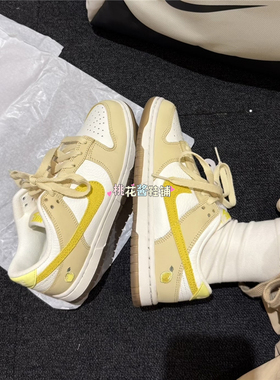 NIKE耐克26年夏季女子Dunk Low柠檬黄低帮运动休闲板鞋DJ6902-700