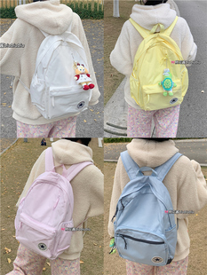 匡威小号书包粉色黑白色蓝色黄色红色学生书包双肩背包休闲双肩包