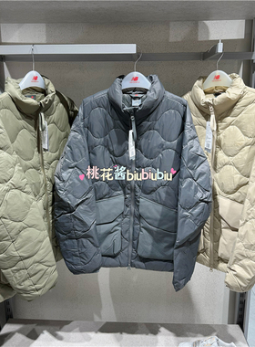 New Balance/NB2024冬立领保暖轻薄简约羽绒服外套男NPE41261-DKG