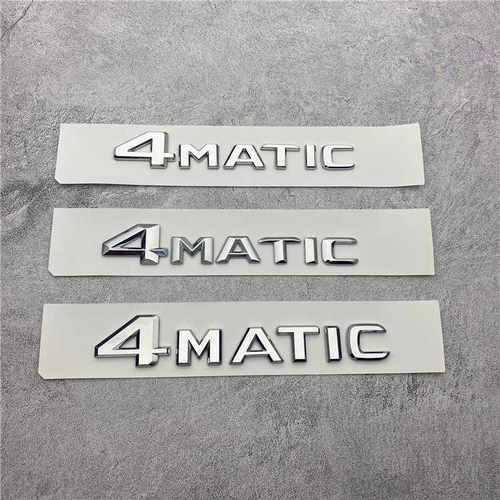 适用于奔驰4MATIC字标C级E级S级R级GLAGLK四驱车标后尾标字母车贴