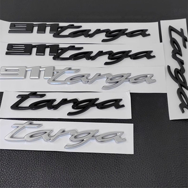 新款保时捷车标卡雷拉Taycan侧标改装后尾箱911targa英文字母标志