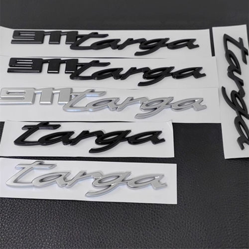新款保时捷车标卡雷拉Taycan侧标改装后尾箱911targa英文字母标志