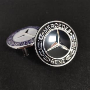 奔驰车标E级S级C级中网小标E300L C200L前栅格标志中网标志 S350L