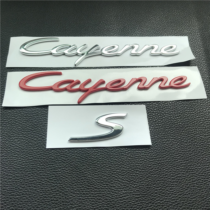 保时捷卡宴车后尾标Cayenne S标志凯宴GTS改装后背箱英文字母车标