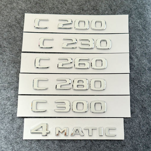 适用奔驰老款C级C180 C200 C260L C280 C300L改装车标字标后尾标